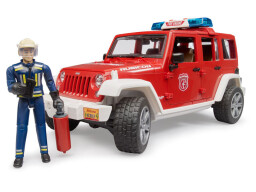 Bruder Jeep Wrangler Hasičské auto s figurko 1:16 